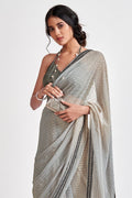Georgette Saree Harbor Grey Georgette Saree saree online
