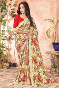 georgette saree design