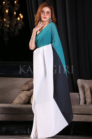 Jessica in Dual Tone Georgette Saree