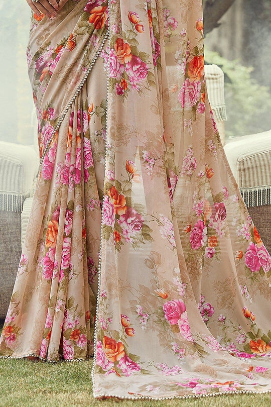 georgette saree party wear