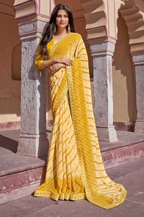 georgette saree design