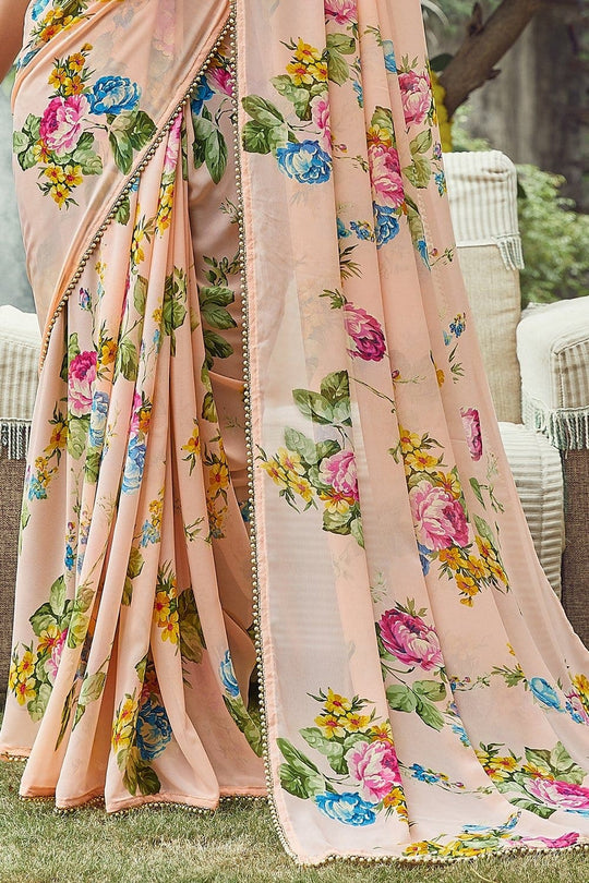 georgette saree party wear