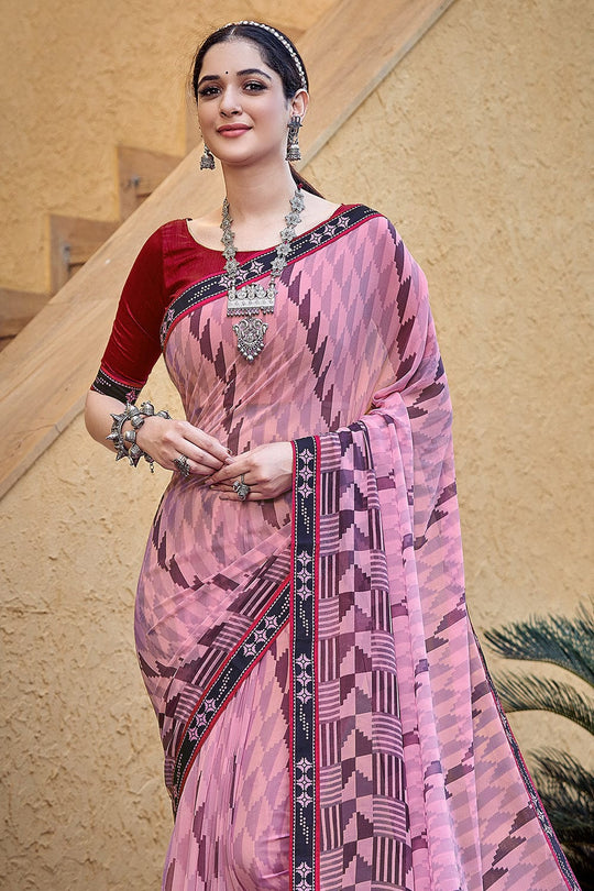 georgette saree design