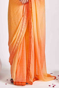 Georgette Saree Merigold Yellow Georgette Saree saree online