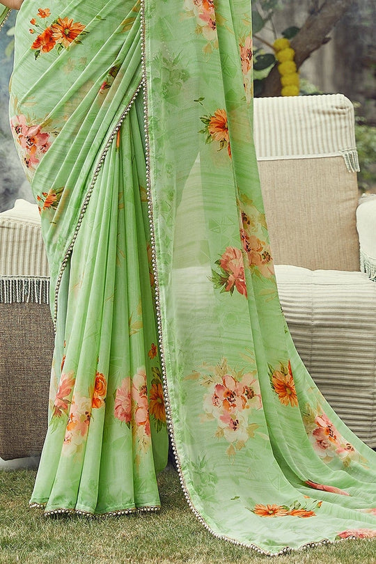 georgette saree party wear