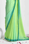 Georgette Saree Mint Green Georgette Saree saree online