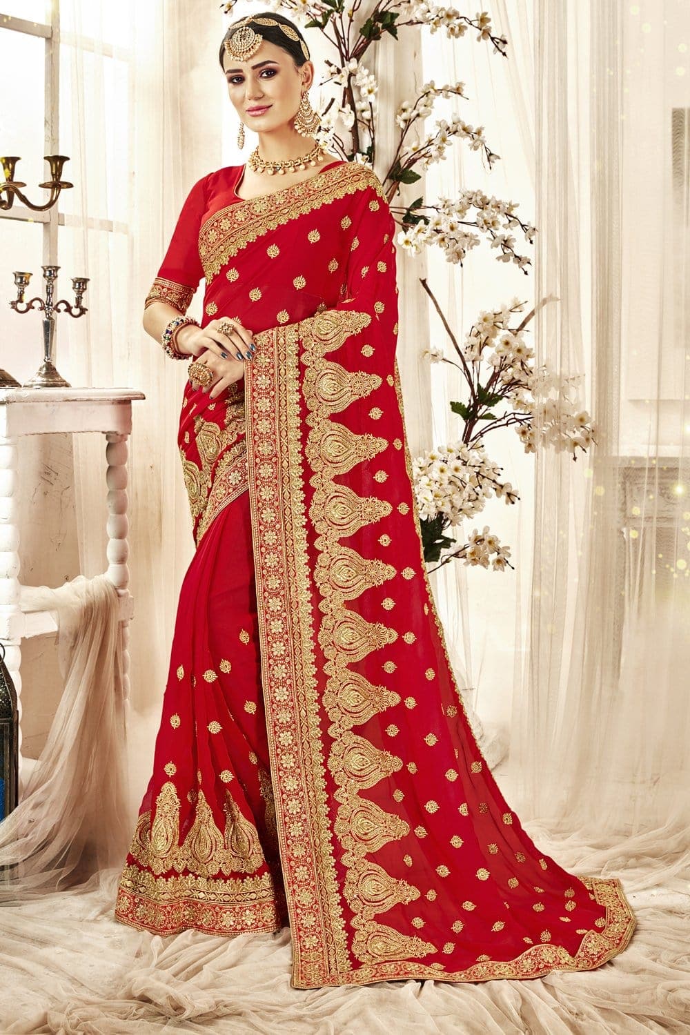 Georgette Saree - Shop for Georgette Sarees Online in India | Myntra