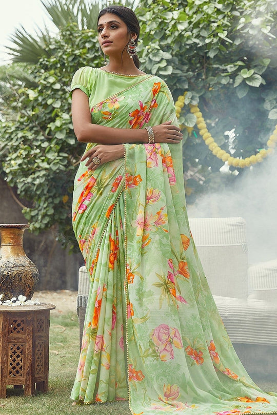 georgette saree design