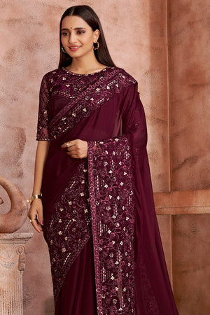 georgette saree