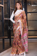 Kalamkari Saree Amber Yellow Kalamkari Saree saree online
