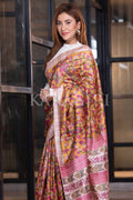 Kalamkari Saree Amber Yellow Kalamkari Saree saree online