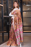 Kalamkari Saree Amber Yellow Kalamkari Saree saree online