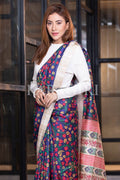 Kalamkari Saree Berry Blue Kalamkari Saree saree online