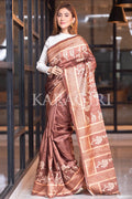 Kalamkari Saree Brown Kalamkari Saree saree online