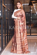 Kalamkari Saree Brown Kalamkari Saree saree online