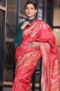 Kalamkari Saree Carnation Red Kalamkari Saree saree online