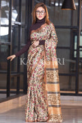 Kalamkari Saree Chestnut Brown Kalamkari Saree saree online