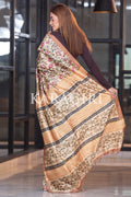 Kalamkari Saree Chestnut Brown Kalamkari Saree saree online