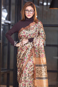 Kalamkari Saree Chestnut Brown Kalamkari Saree saree online