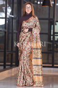Kalamkari Saree Chestnut Brown Kalamkari Saree saree online