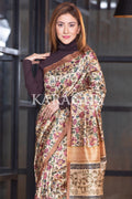Kalamkari Saree Chestnut Brown Kalamkari Saree saree online