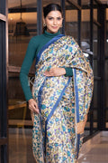 Kalamkari Saree Cobalt Blue Kalamkari Saree saree online