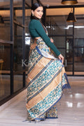 Kalamkari Saree Cobalt Blue Kalamkari Saree saree online