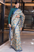 Kalamkari Saree Cobalt Blue Kalamkari Saree saree online