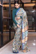 Kalamkari Saree Cobalt Blue Kalamkari Saree saree online