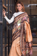 Kalamkari Saree Coral Peach Kalamkari Saree saree online