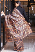 Kalamkari Saree Dark Brown Kalamkari Saree saree online