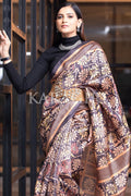 Kalamkari Saree Dark Brown Kalamkari Saree saree online