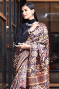Kalamkari Saree Dark Brown Kalamkari Saree saree online