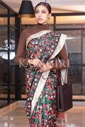Kalamkari Saree Ink Black Kalamkari Saree saree online