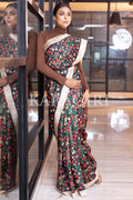 Kalamkari Saree Ink Black Kalamkari Saree saree online