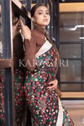 Kalamkari Saree Ink Black Kalamkari Saree saree online