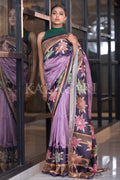 Kalamkari Saree Lavender Purple Kalamkari Saree saree online