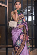 Kalamkari Saree Lavender Purple Kalamkari Saree saree online