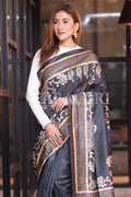 Kalamkari Saree Light Black Kalamkari Saree saree online