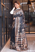 Kalamkari Saree Light Black Kalamkari Saree saree online