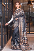 Kalamkari Saree Light Black Kalamkari Saree saree online