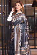 Kalamkari Saree Light Black Kalamkari Saree saree online