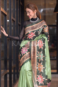 Kalamkari Saree Lime Green Kalamkari Saree saree online