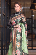 Kalamkari Saree Lime Green Kalamkari Saree saree online