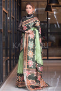 Kalamkari Saree Lime Green Kalamkari Saree saree online