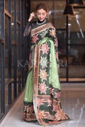 Kalamkari Saree Lime Green Kalamkari Saree saree online
