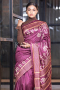 Kalamkari Saree Magenta Purple Kalamkari Saree saree online