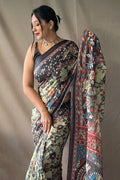 green saree