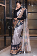 Kalamkari Saree Opal Purple Kalamkari Saree saree online