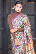 Kalamkari Saree Orchid Purple Kalamkari Saree saree online